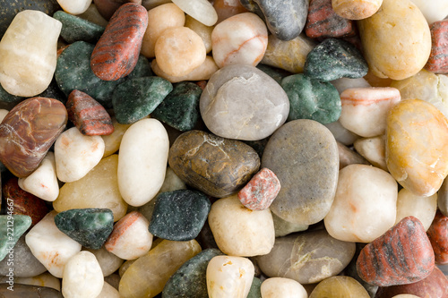 Background texture of natural beach pebbles