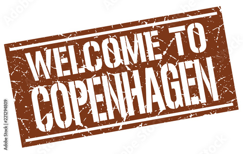 welcome to Copenhagen stamp