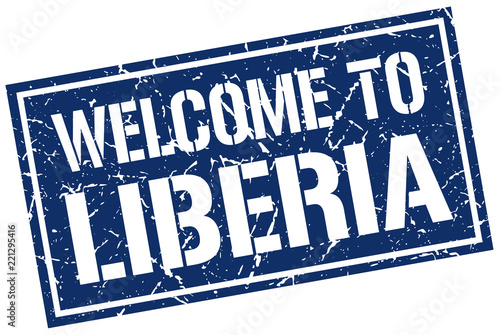 welcome to Liberia stamp