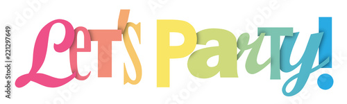 LET'S PARTY! letters banner