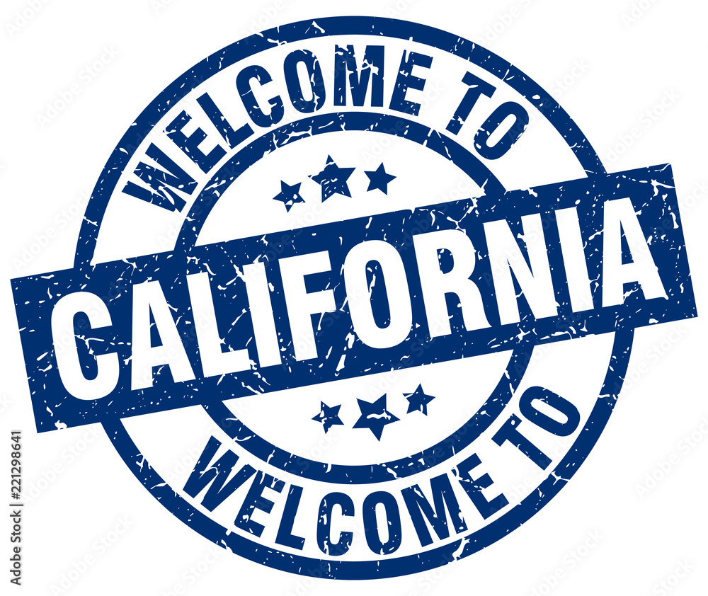 welcome to California blue stamp