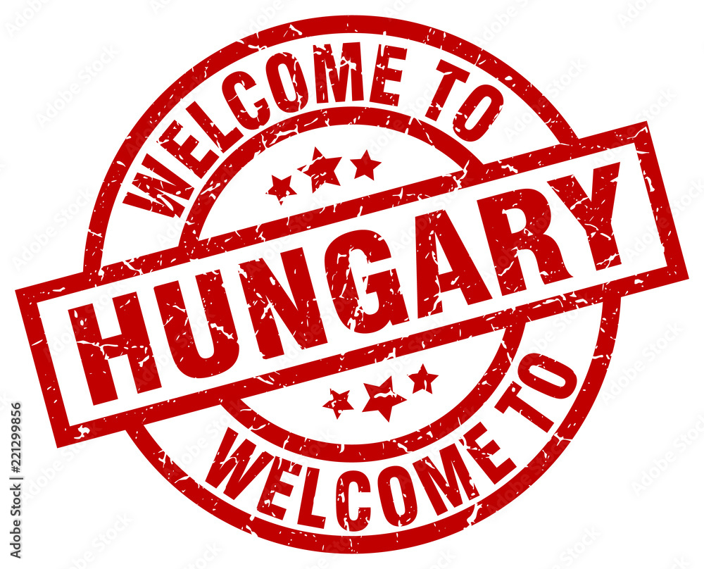welcome to Hungary red stamp welcome to Hungary red stamp