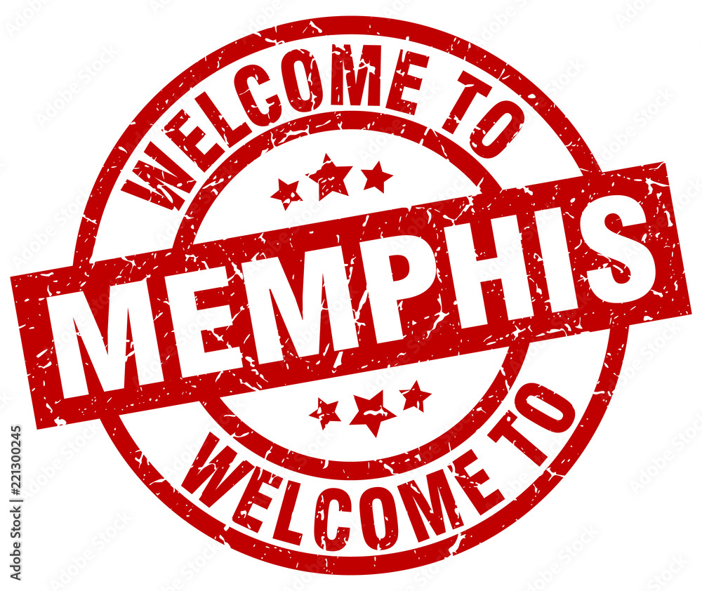 welcome to Memphis red stamp