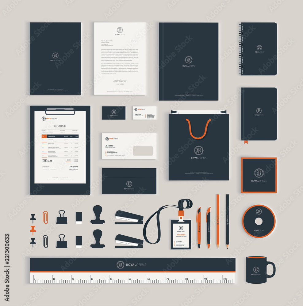 Corporate identity design template Corporate identity design template