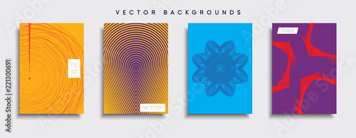 Vector cover designs. Future Poster template. Smartphone modern background set.