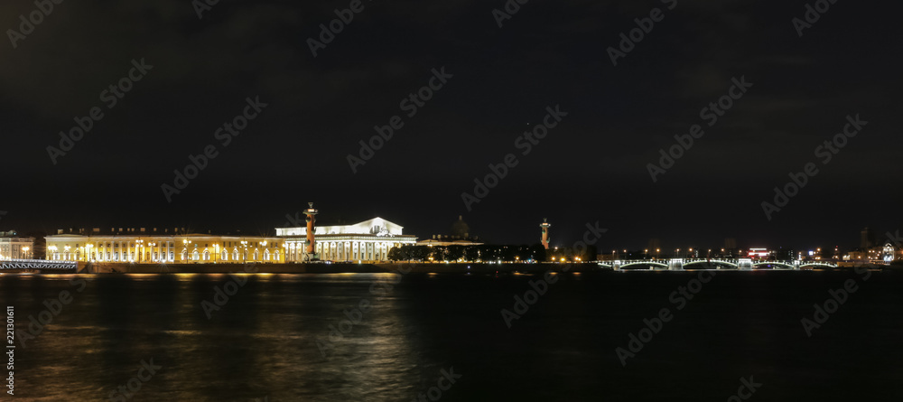 night view of St. Petersburg