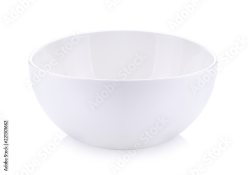 white bowl isolated on white  background