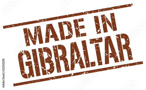 made in Gibraltar stamp