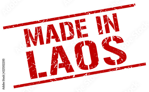 made in Laos stamp