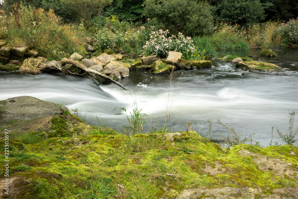 Fototapeta premium Water fall and rapids at the River Carron in Scotland