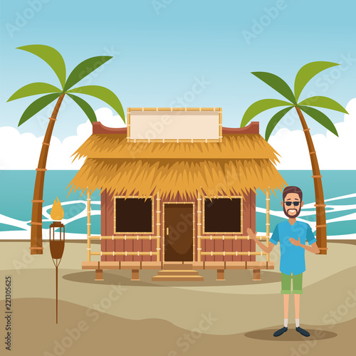 Kiosk at beach