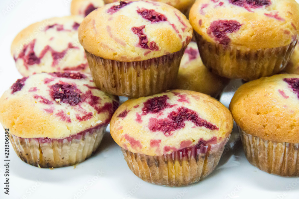 Muffin from with Baking Cup background Muffin from with Baking Cup background