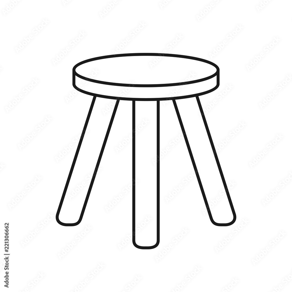 Three legged stool. Three legged stool.