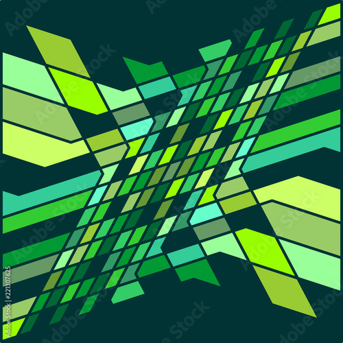 Magnificent Abstract Pattern Pastel Green Color Graphic Shape Texture Background Vector Illustration