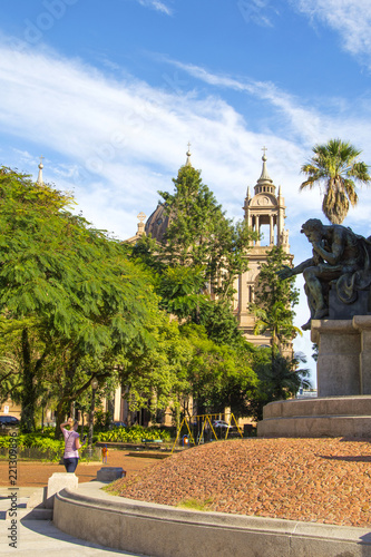 Porto ALegre, Brazil: the Júlio de Castilhos Monument to the center of Matriz Square (Praça da Matriz) , Porto Alegre, Rio Grande do Sul, Brazil