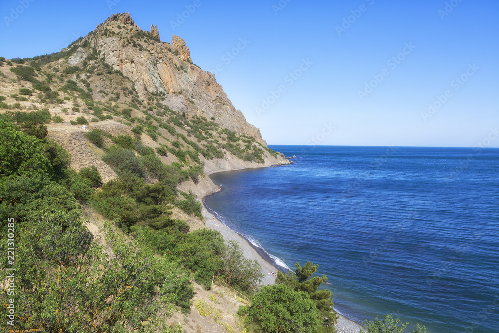 beautiful view of the mountains of Karadag, Crimea