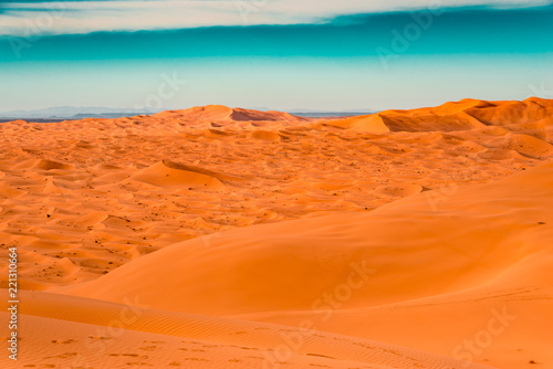 Dunes of Erg Chebbi  Sahara Desert
