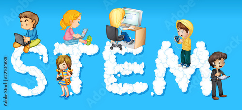 Children and word stem