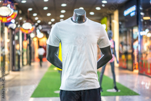 sport clothes store in shopping mall photo