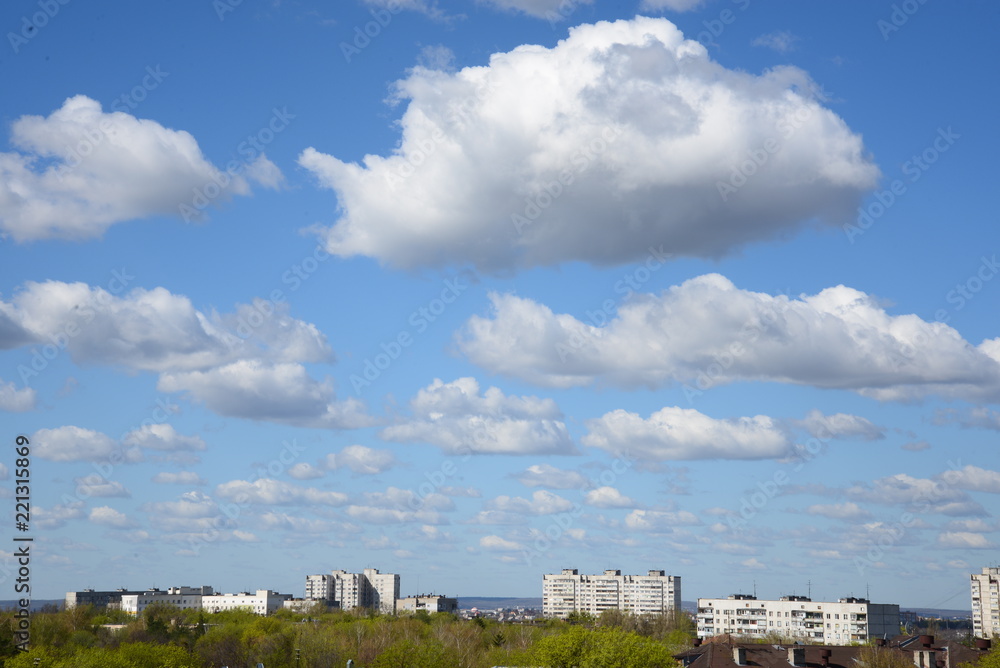 landscape with blue sky and clouds landscape with blue sky and clouds