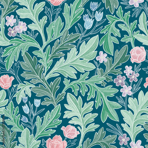 Victorian vintage floral pattern