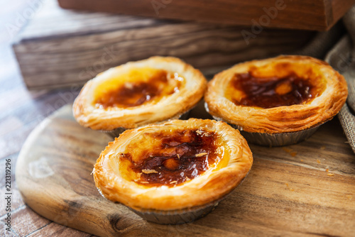 delicious portuguese egg tart dessert