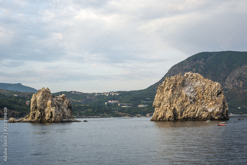 rocks in the sea