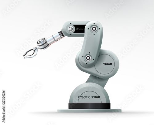 Industrial machine robotic hand arm machinery factory