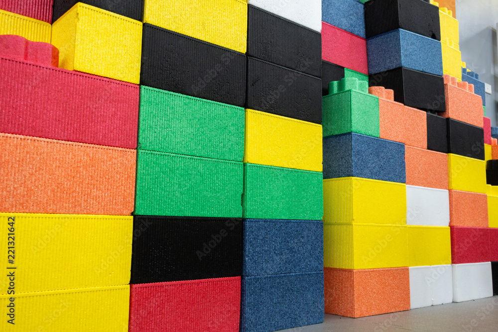 Colorful kids EPP foam toy blocks. Children safe toy