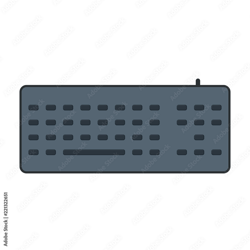 Keyboard simple icon