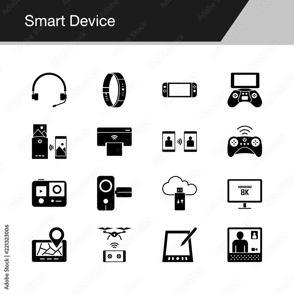 Smart Device icons. Design for presentation, graphic design, mobile application, web design, infographics. Smart Device icons. Design for presentation, graphic design, mobile application, web design, infographics.