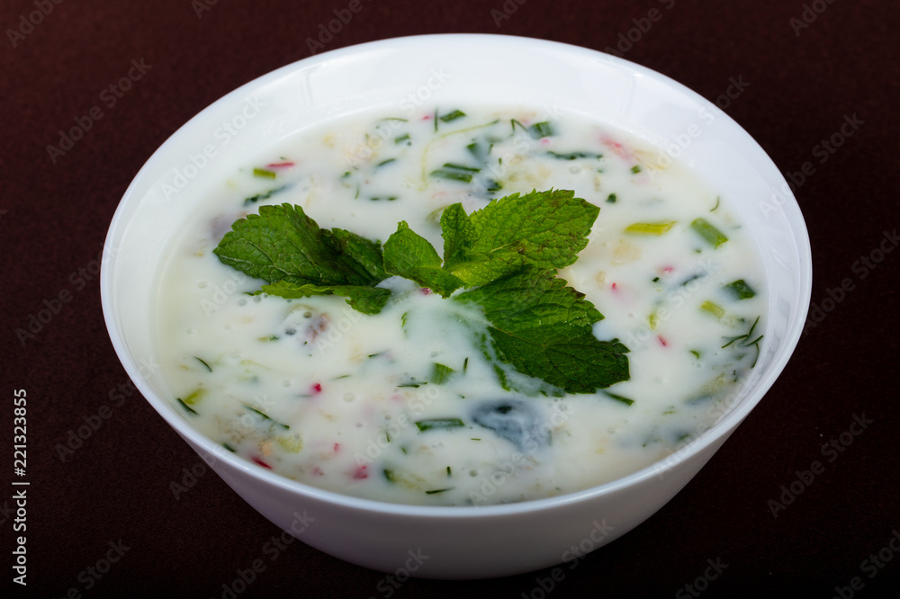 Okroshka cold soup