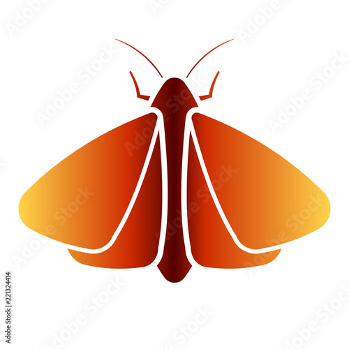 Obraz na plátně Clothing moth icon