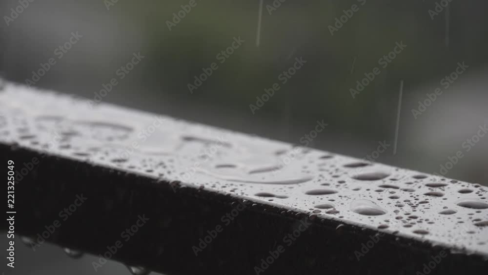Raindrops on the paving slab. Slow Motion Picture Raindrops on the paving slab. Slow Motion Picture