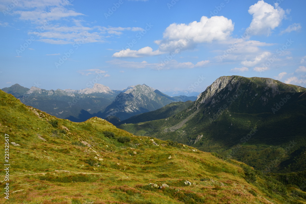 Alpi Carniche - Vista dal monte Paularo Alpi Carniche - Vista dal monte Paularo