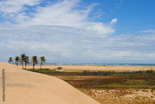 landscape with road and blue sky