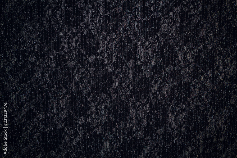 Fototapeta premium Fabric lace black mesh