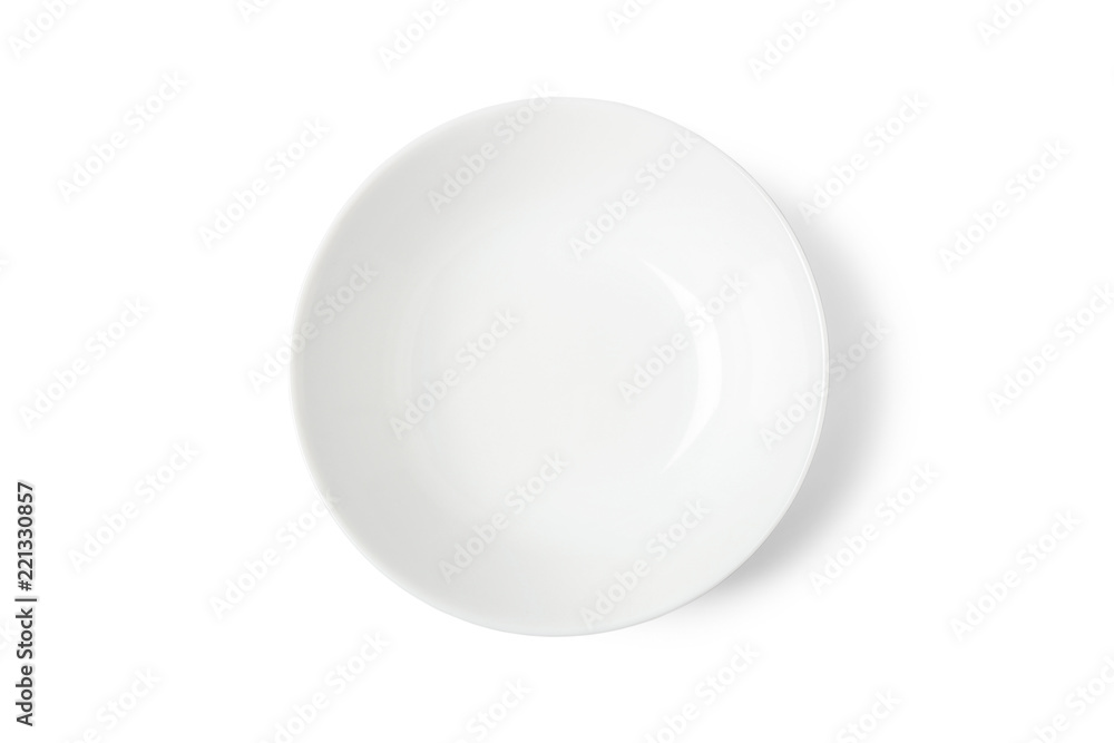 White porcelain plate White porcelain plate
