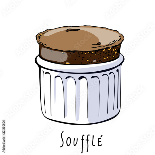Vector logo for chocolate Souffle