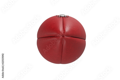 American football object, side view. 3D rendering