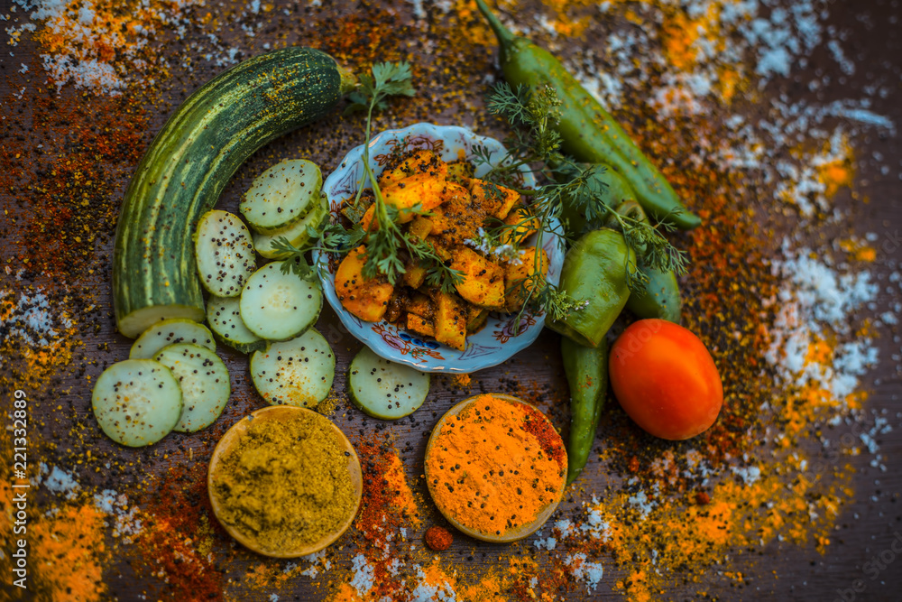 Close up of India's or Asia's popular pickle i.e. Indian pickling