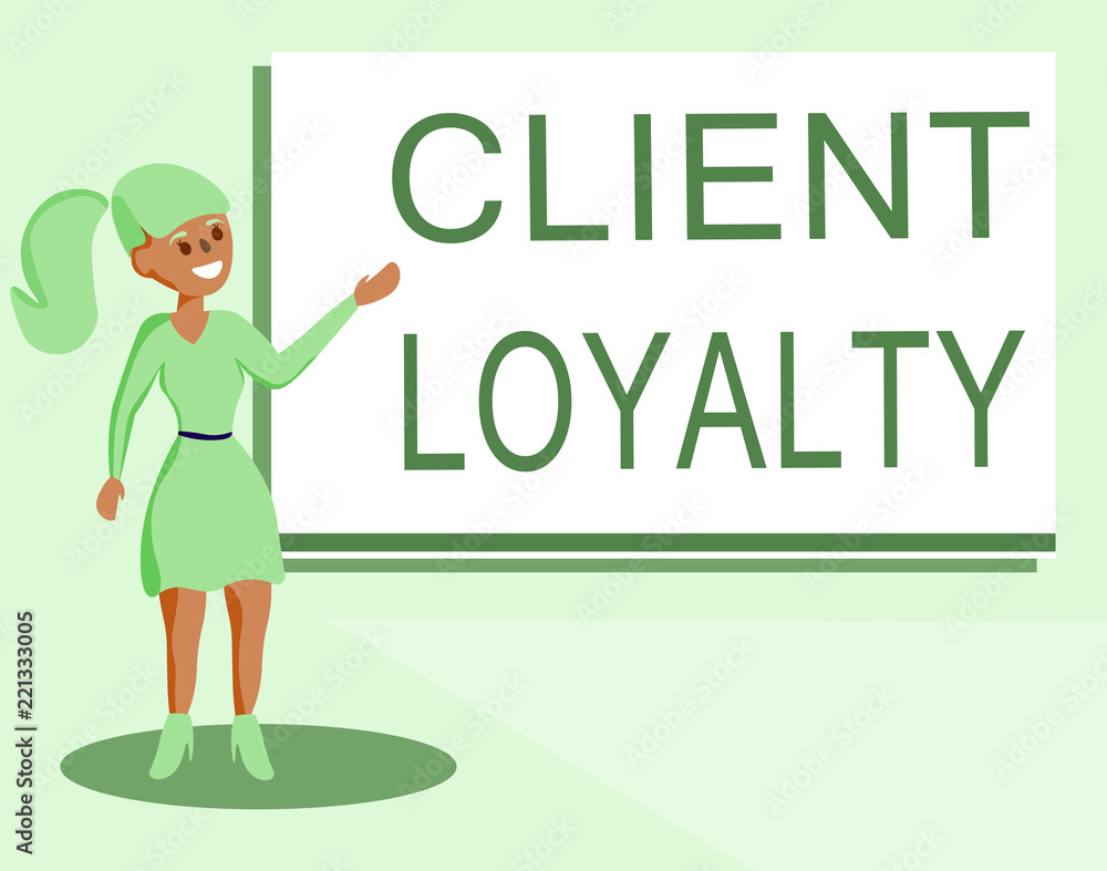 Text sign showing Client Loyalty. Conceptual photo The result of consistently positive satisfaction to clients. Text sign showing Client Loyalty. Conceptual photo The result of consistently positive satisfaction to clients.