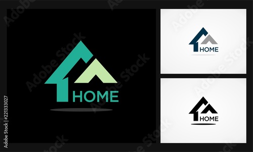 simple home icon logo
