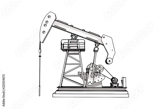  oil pumpjack vector