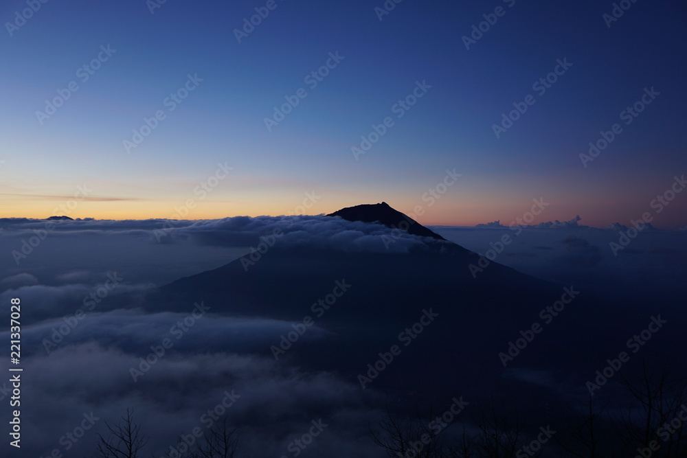 morning at the top of Mount Sindoro morning at the top of Mount Sindoro