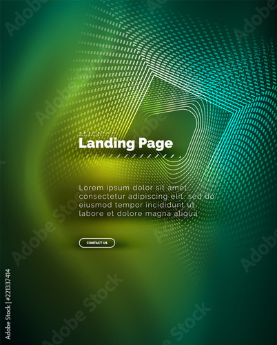Neon glowing background for landing page