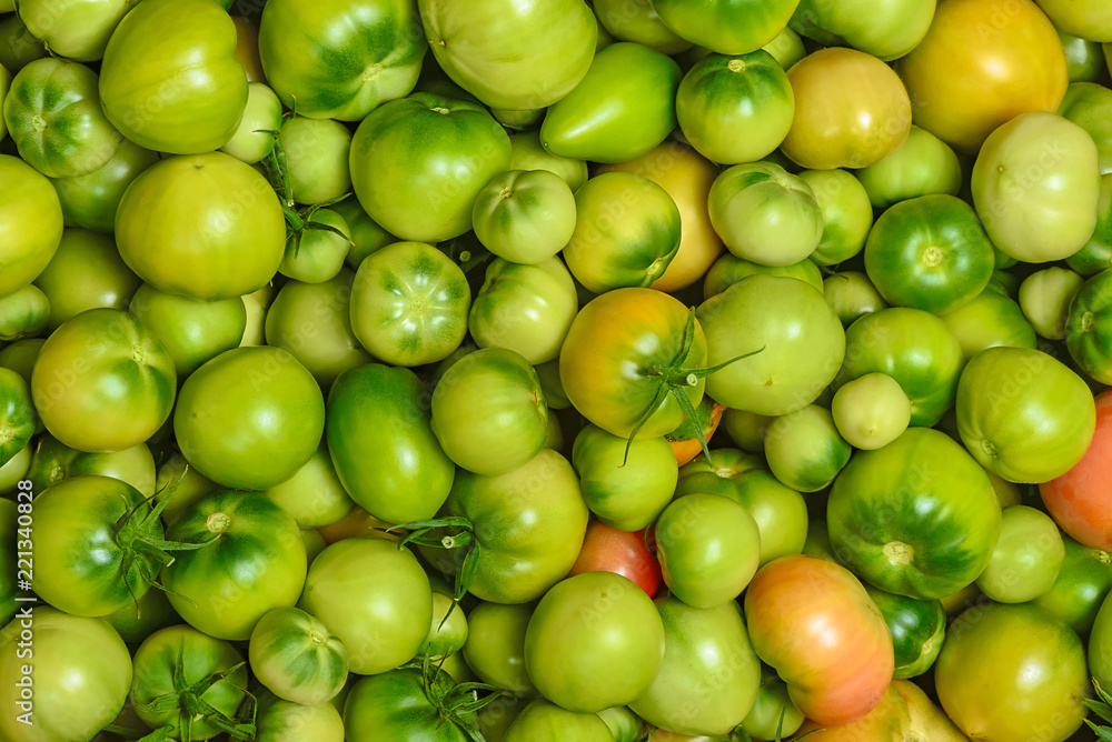 Tomatoes texture. Unripe green tomatoes Tomatoes texture. Unripe green tomatoes