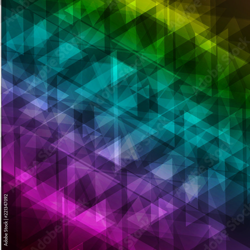 vector abstract irregular polygon background with a triangular pattern in color full rainbow spectrum colors