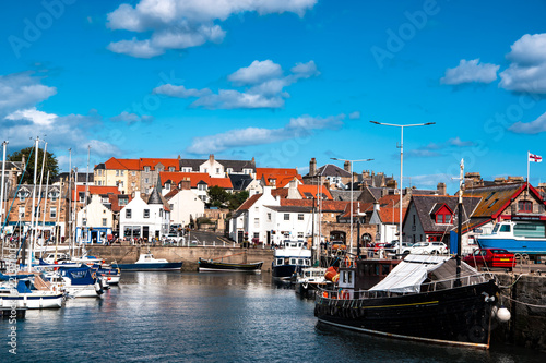 View of the harbor. Anstruther village, Fife. © RowanArtCreation