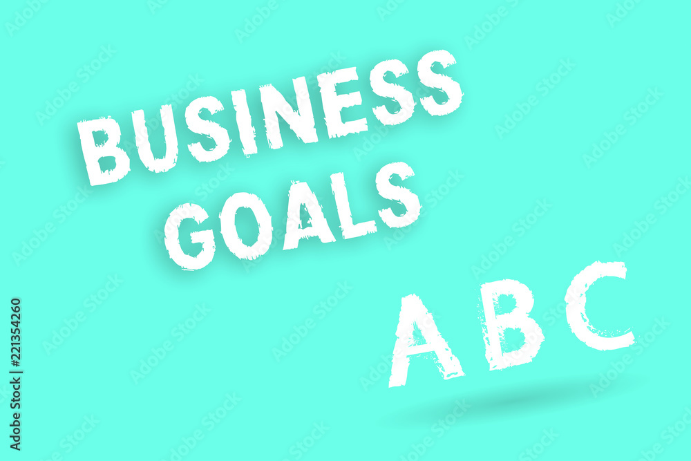 Text sign showing Business Goals. Conceptual photo Expectation to accomplish over a specific period of time. Text sign showing Business Goals. Conceptual photo Expectation to accomplish over a specific period of time.